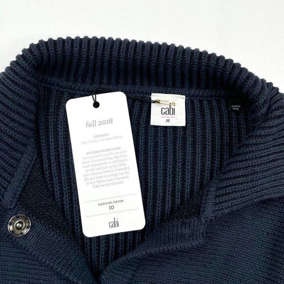 Cabi Pursuit Cardigan Sweater Navy Blue - Picture 6 of 9